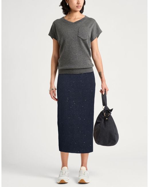 Gentry Portofino Blue Midi Skirt