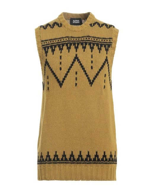 Pullover Alpha Studio pour homme en coloris Metallic