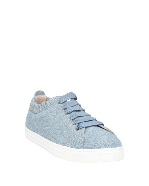 Agl Attilio Giusti Leombruni Blue Sneakers Textile Fibers