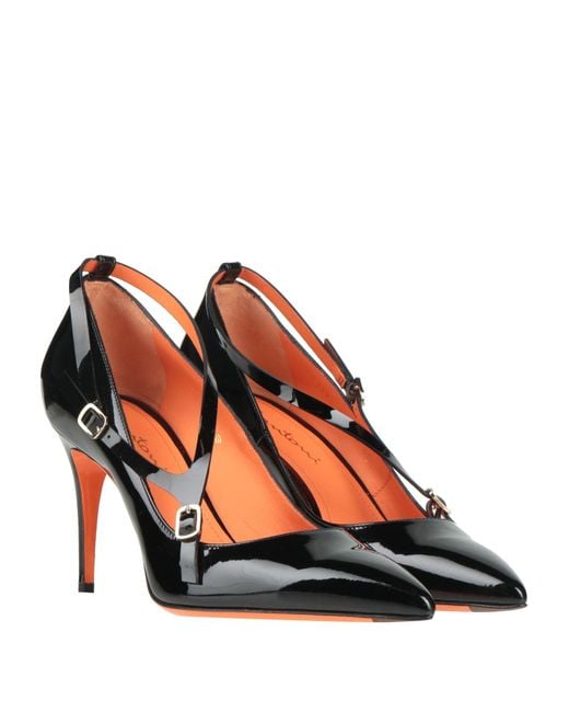 Santoni Black Pumps