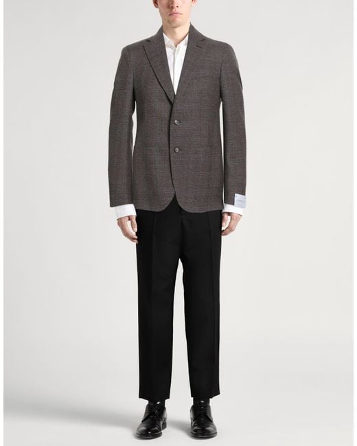 Caruso Black Blazer for men