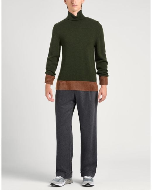 Daniele Alessandrini Green Turtleneck for men