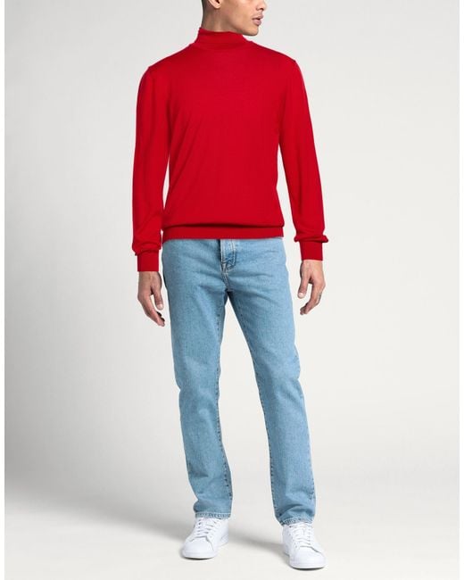 CHESTER TAYLOR London Red Turtlenecks for men
