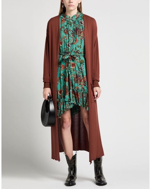 Akep Red Cardigan Viscose, Polyester