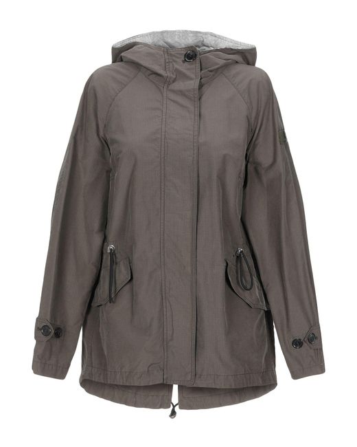 Peuterey Gray Overcoats & Trench Coats