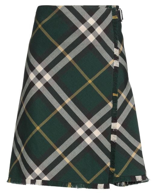 Burberry Green Mini Skirt Wool