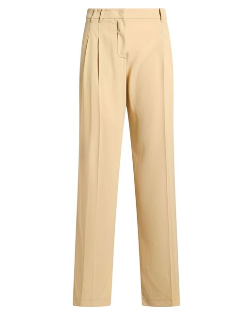 Patrizia Pepe Natural Pants Polyester, Elastane