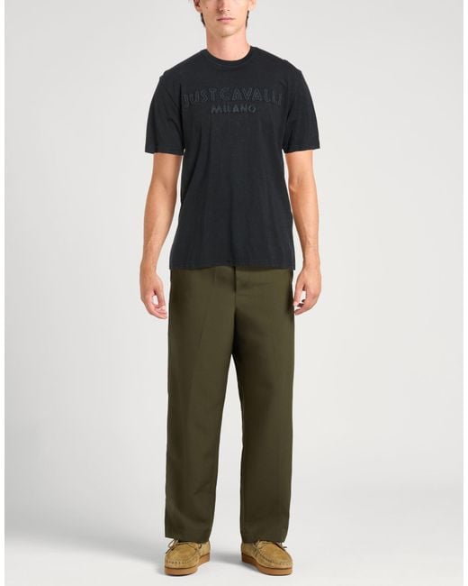 Just Cavalli Black T-Shirt Cotton for men