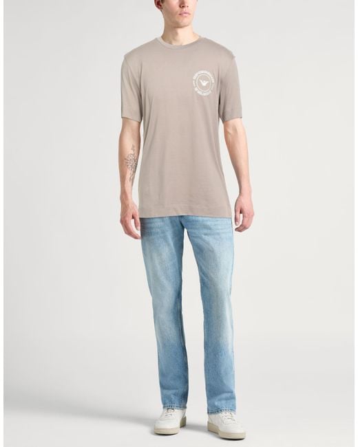 Emporio Armani Natural T-Shirt Cotton for men