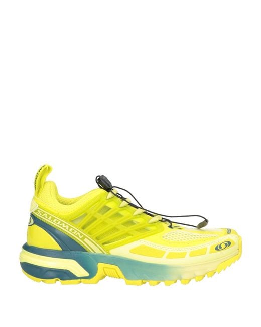 Salomon Yellow Sneakers Synthetic Material, Textile Fibers