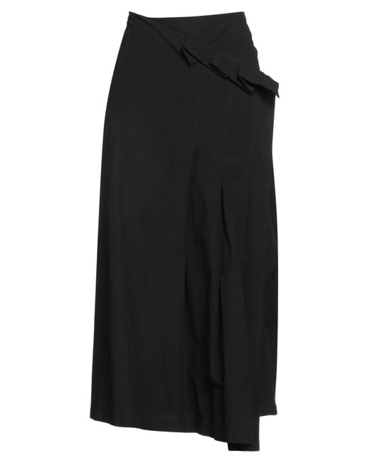 Gonna Midi di Y's Yohji Yamamoto in Black