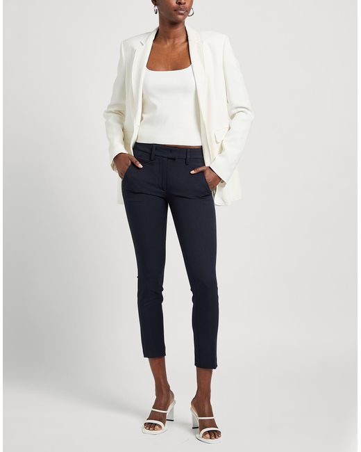 Dondup Blue Pants Polyester, Elastane