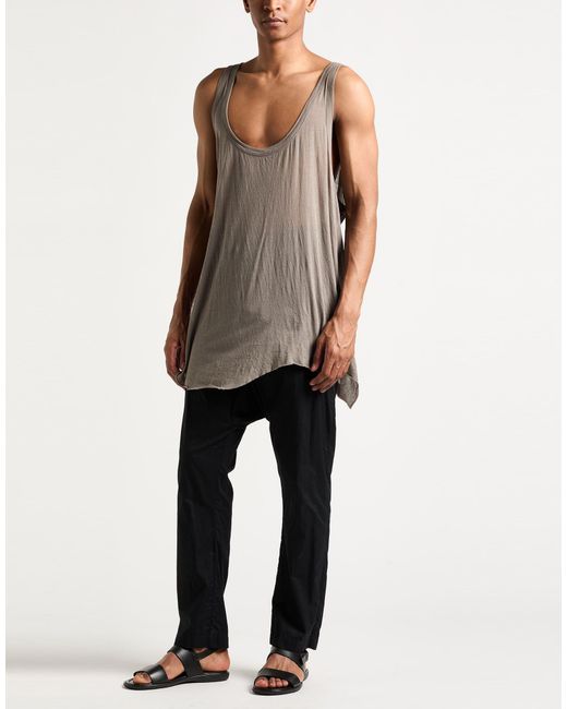 Rick Owens Brown Tank Top for men