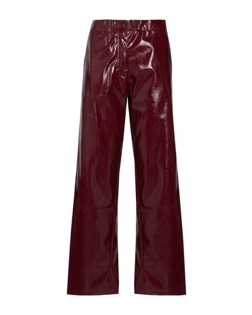 A PAPER KID Red Pants Polyamide