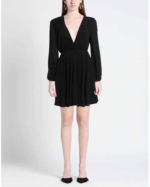 SOLOTRE Black Mini-Kleid