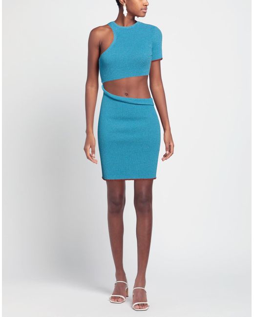 Jacquemus Blue Mini Dress