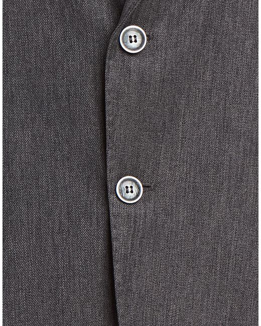 Exte Gray Blazer Polyester, Viscose for men
