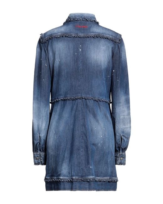 DSquared² Blue Mini Dress