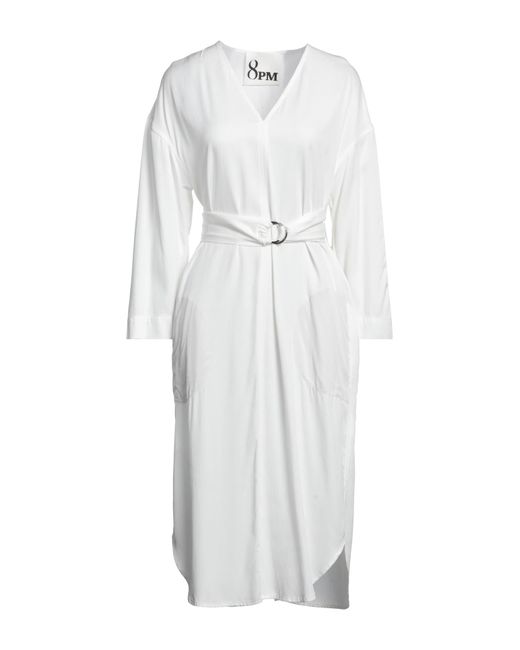 8pm White Mini Dress