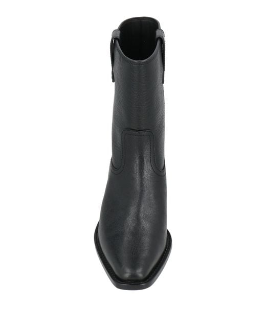 Tory Burch Black Ankle Boots Cowhide