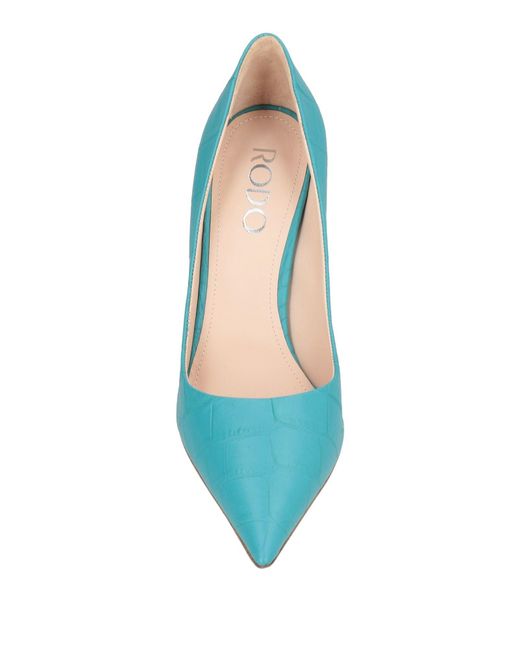Rodo Blue Pumps Leather
