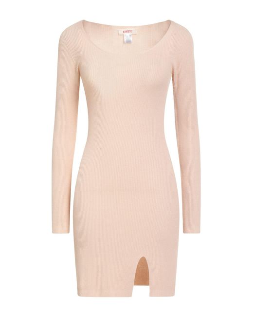 Kontatto Pink Mini Dress Viscose, Polyester
