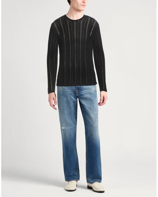 Pullover di Giorgio Armani in Black da Uomo
