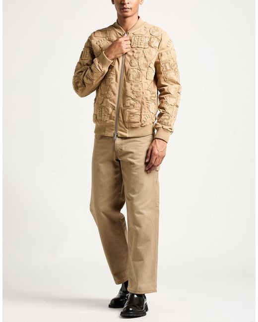 DSquared² Brown Jacket Cotton, Elastane for men