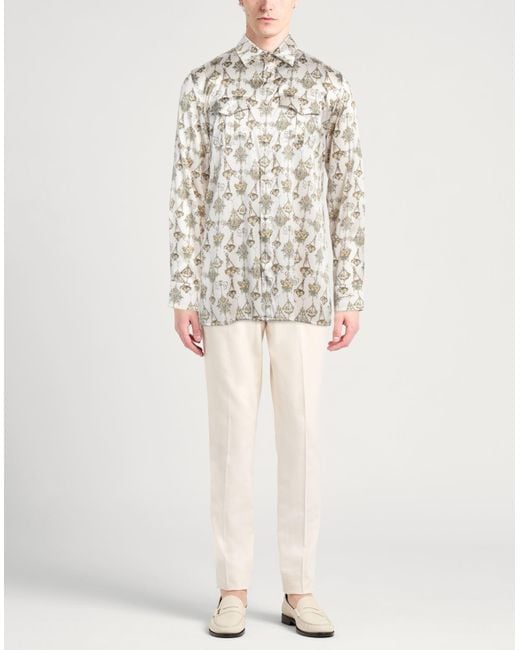 Givenchy White Shirt Silk, Elastane for men