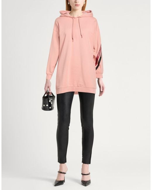 Moschino Pink Sweatshirt Cotton, Elastane