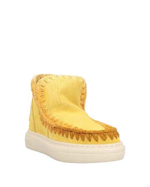 Mou Yellow Ankle Boots