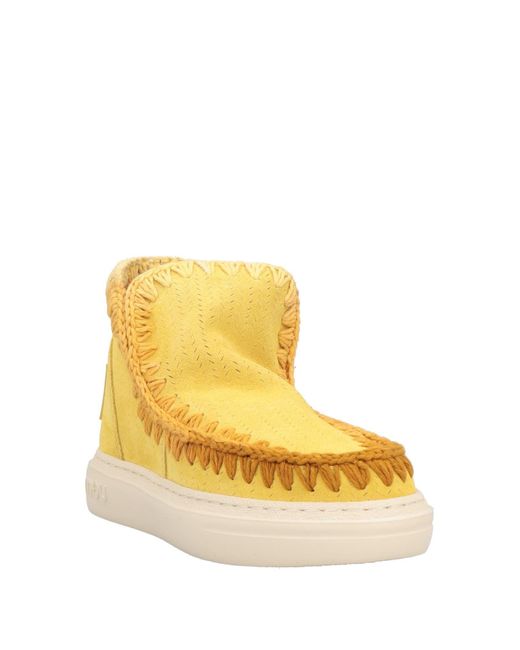 Mou Yellow Ankle Boots
