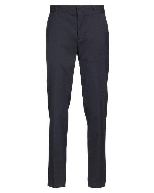 Daniele Alessandrini Blue Midnight Pants Wool, Elastane for men