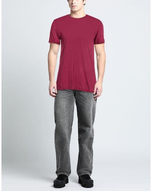 Rick Owens Pink T-Shirt Cotton for men