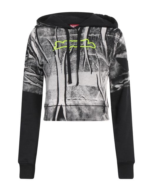 DIESEL Black Sweatshirt Cotton