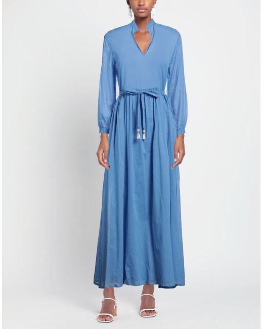 Niu Blue Azure Maxi Dress Cotton
