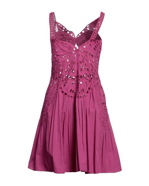 Alberta Ferretti Purple Mini Dress