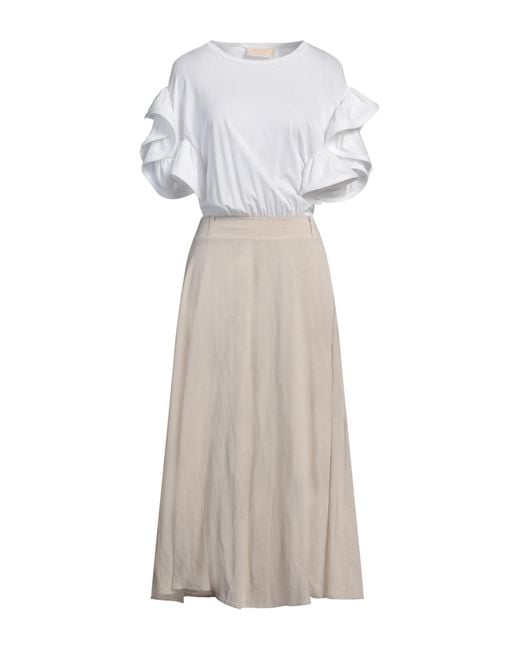 Kaos White Maxi-Kleid
