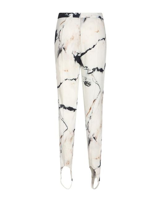 Roberto Cavalli White Pants Viscose, Elastane