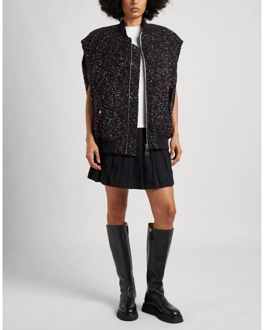 Khrisjoy Black Vest Polyester, Virgin Wool, Polyamide