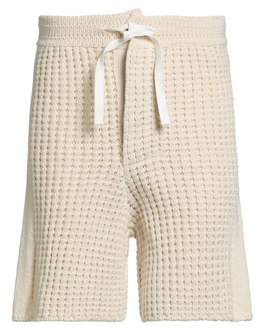 Jil Sander Natural Cream Shorts & Bermuda Shorts Cotton, Wool for men