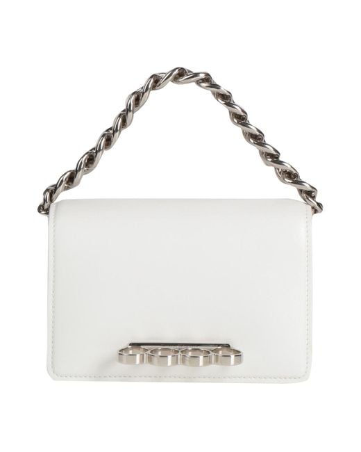 Alexander McQueen Handbag in White | Lyst
