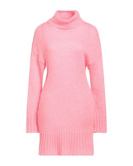 Kaos Pink Turtleneck Acrylic, Polyamide, Mohair Wool