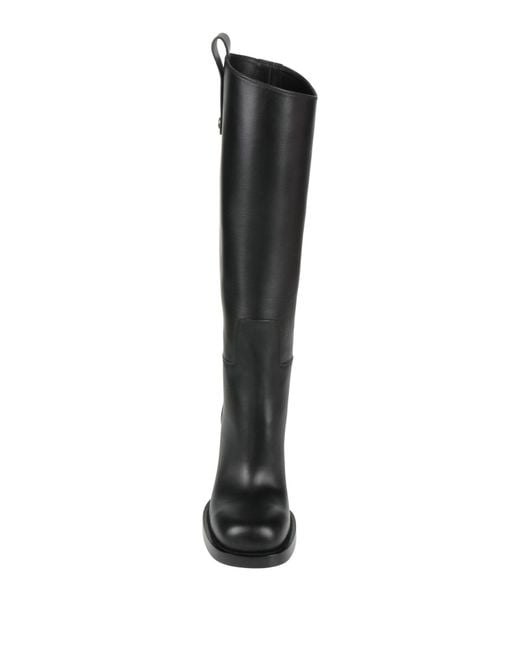 Burberry Black Boot Leather