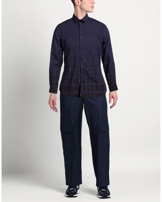 Bikkembergs Blue Shirt Cotton for men