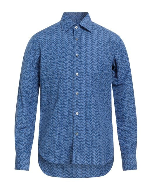 Camicia di Canali in Blue da Uomo