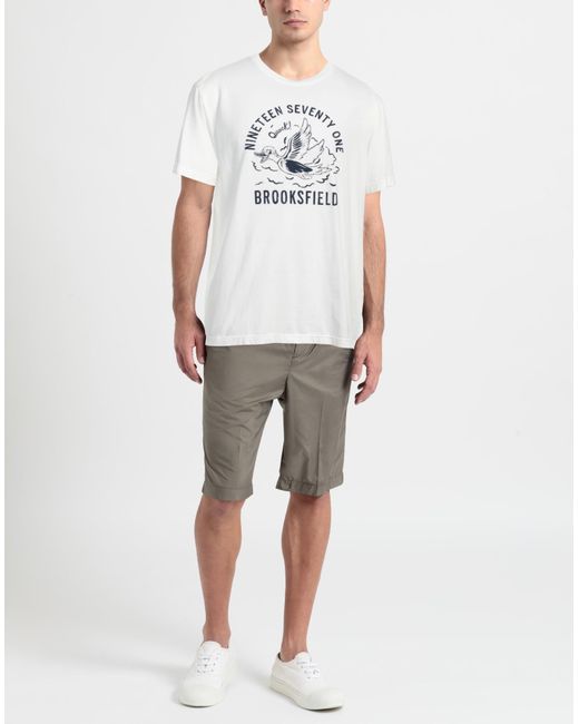 Brooksfield White T-shirt for men