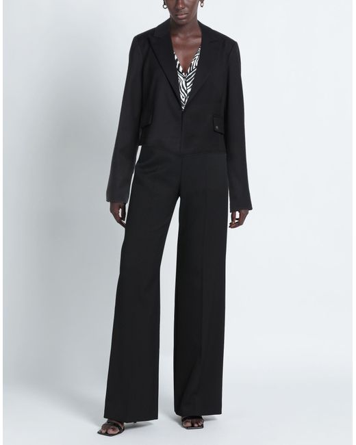 Please Black Blazer Polyester, Viscose, Elastane