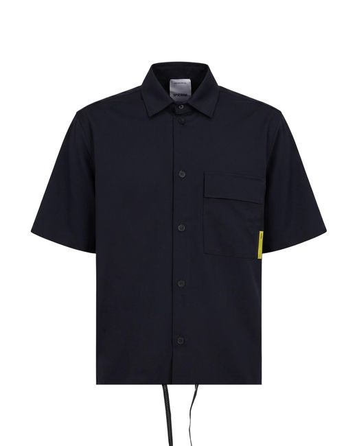 Spiewak Blue Midnight Shirt Polyester, Wool, Elastane for men