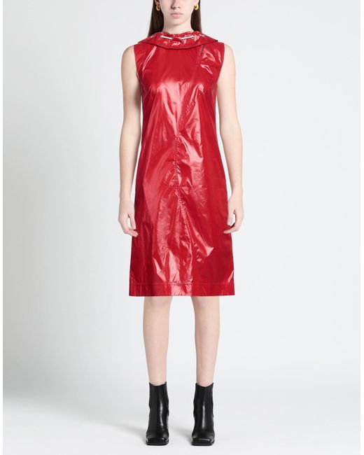 CALVIN KLEIN 205W39NYC Red Midi Dress